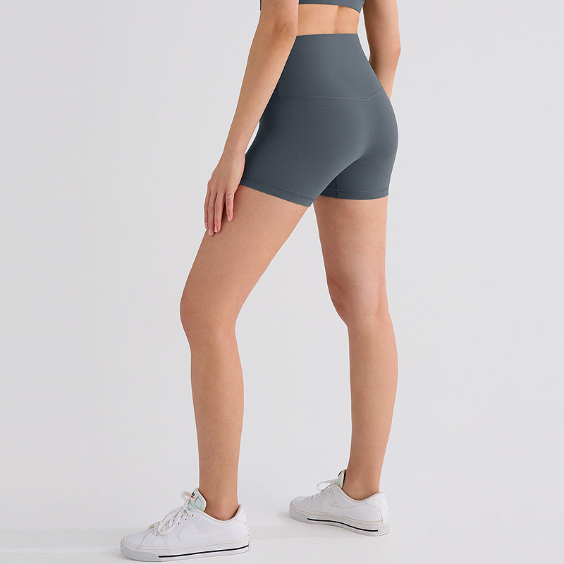 Outerwear-style High-waisted Butt-lifting Fitness Cycling Shorts