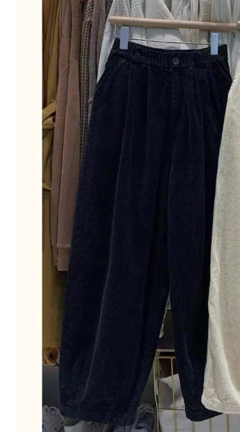 New Style Retro Corduroy Casual Pants Wide-leg