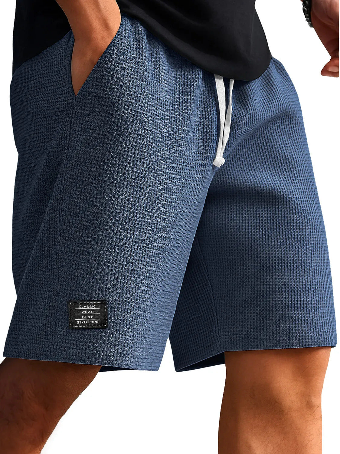 Waffle-Weave Cropped Pants Mens Mid-Years Pants