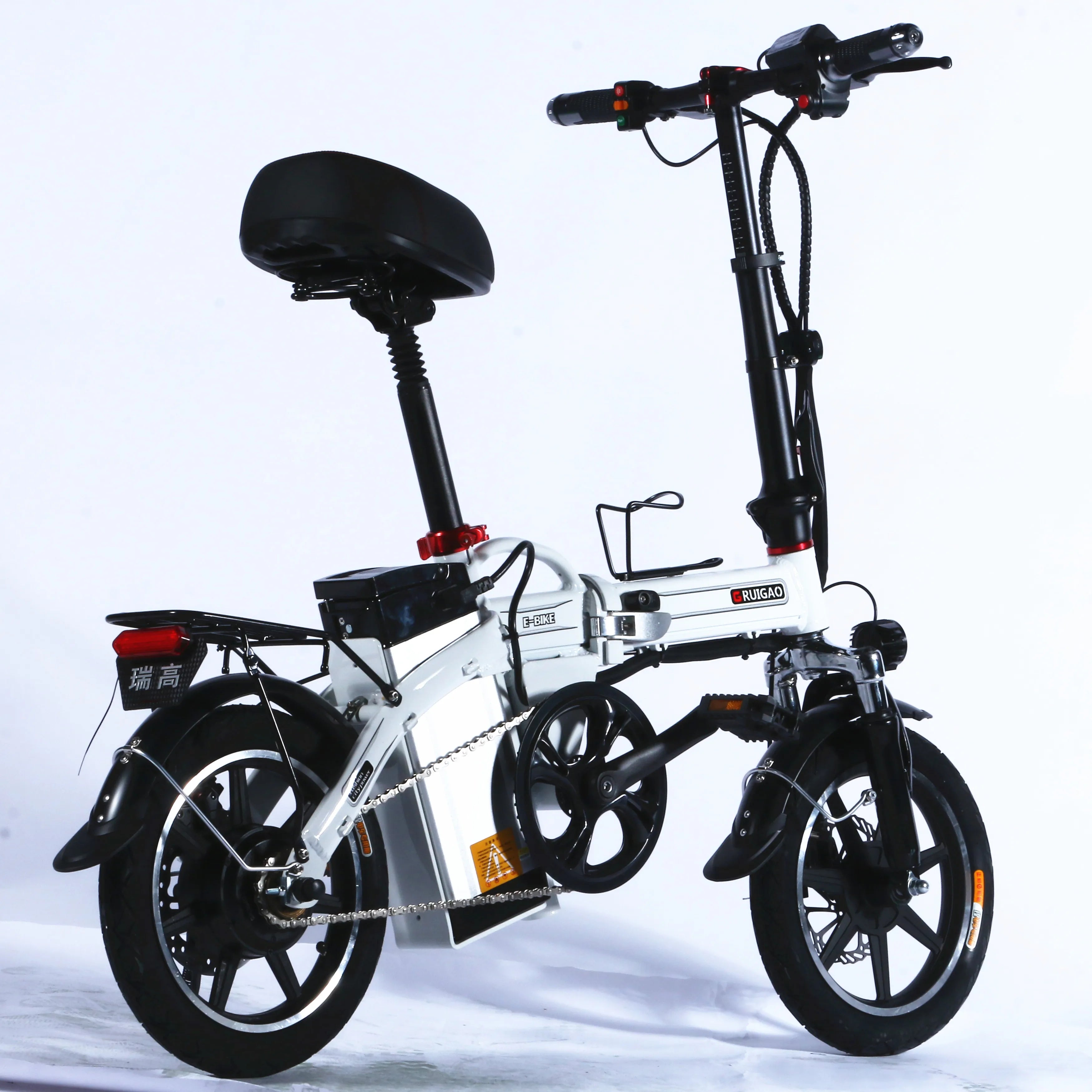 Mini Folding Electric Bike Factory Supply Adult Commuter E-Bicycle Lightweight Foldable Ebike With Full Safety Accessories