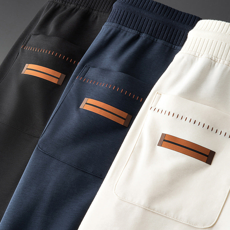 Thin Modal Sweatpants Mens Casual Straight-Leg Pants
