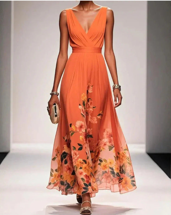 Evening Gown Elegant V-neck Cross-border Dress
