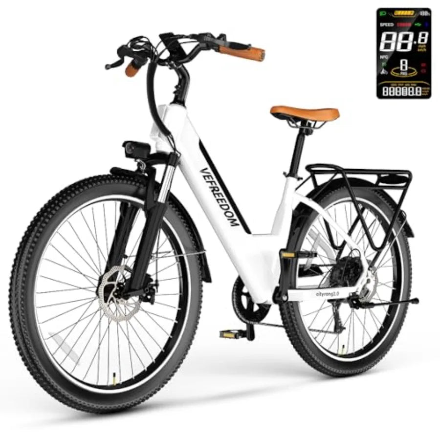 Electric mountain e-bike for adult commute, beach, snow; aluminum alloy frame; black; 1000W/1500W peak power, 80-mile range, re