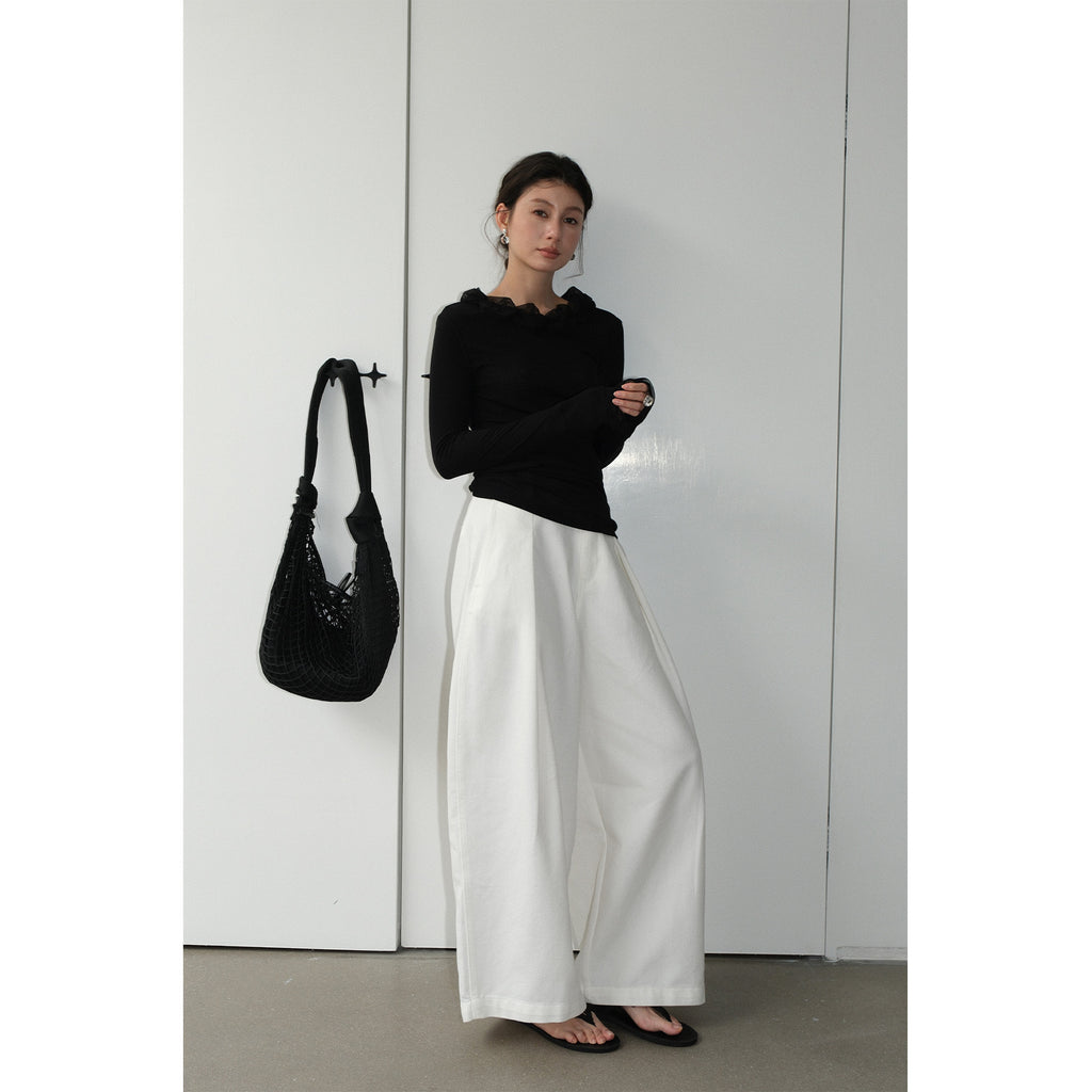 New Versatile Vintage Two-tone Casual Denim Pants