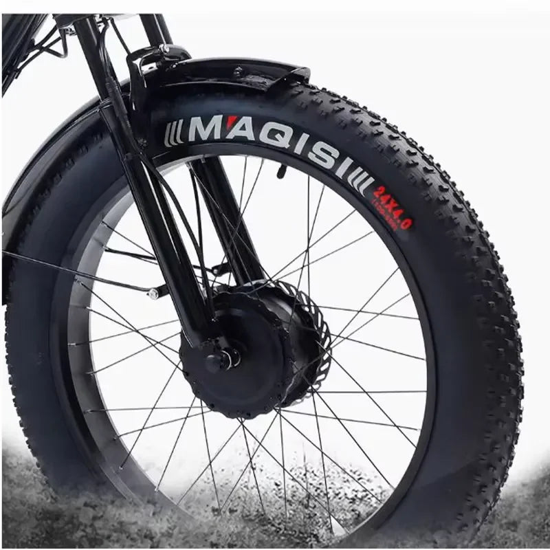 24 Inch Tire Electric Bike 750W 48V Powerful Three-Wheel Cargo Electric Tricycle for Adults and Elderly with Removable