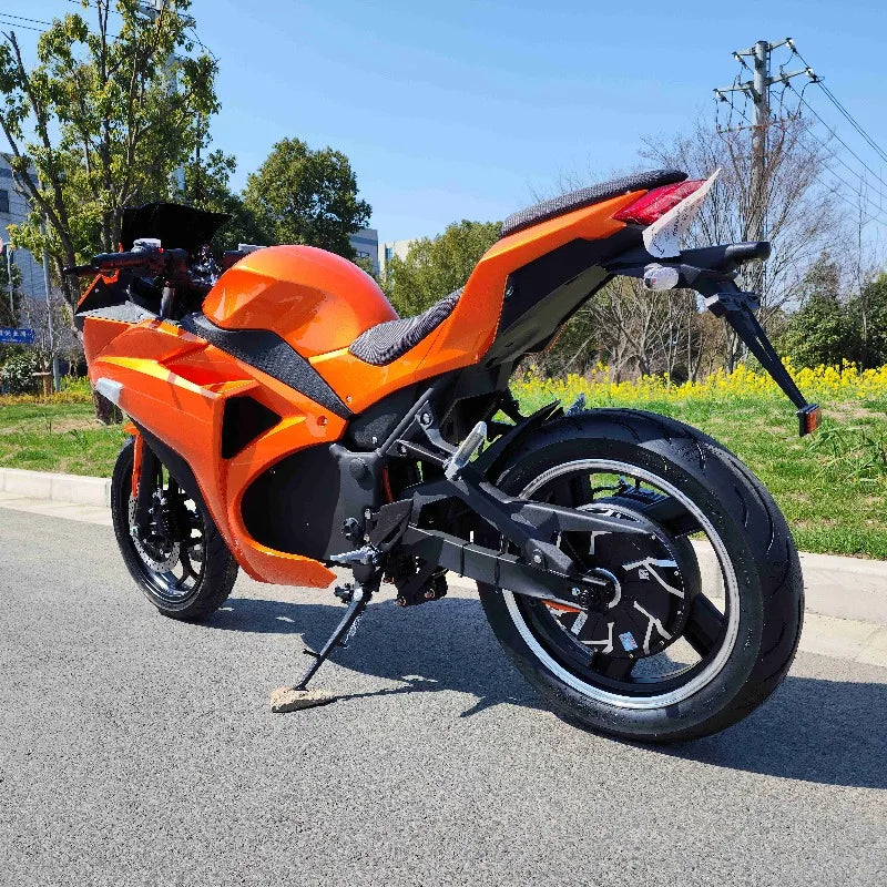 Powerful High-performance Adult Electric Motorcycle Electric Bicycle, Brushless Motor 72V Lithium Battery