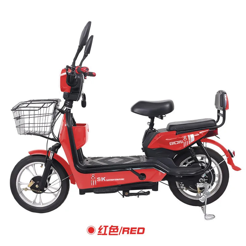 YTYIN New Electric Bike 48V Commuter Bike Standard Adult Two Wheeled Electric Bike Multi Purpose Electric Vehicle