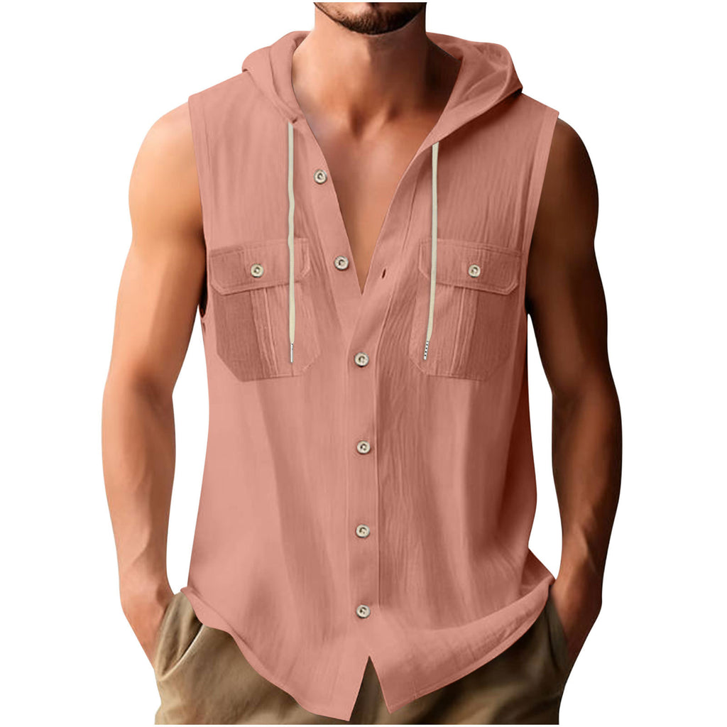 Men's Sporty Casual Sleeveless Shirt