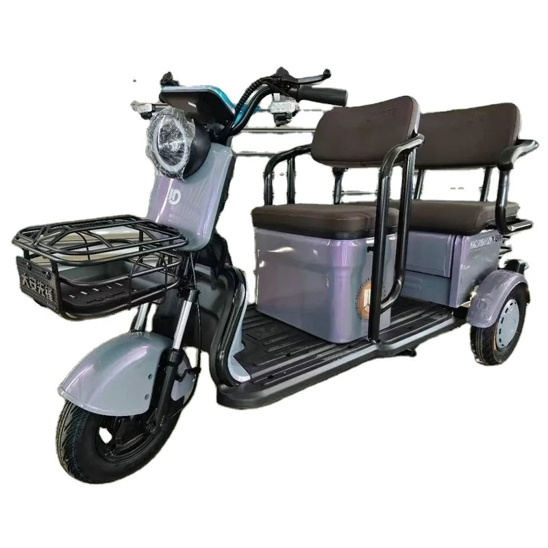 TTY The most popular 30km-35km/h 3-wheel electric bicycle tricycle adult open body 800W electric tricycle with lead-acid battery