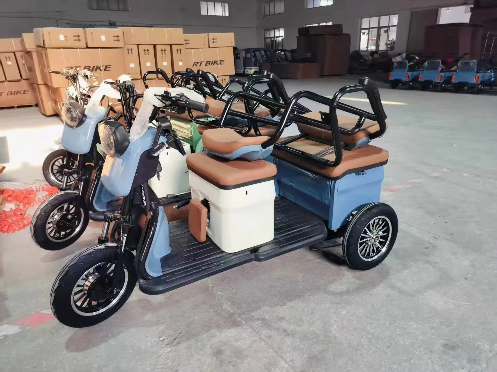 TTY The most popular 30km-35km/h 3-wheel electric bicycle tricycle adult open body 800W electric tricycle with lead-acid battery