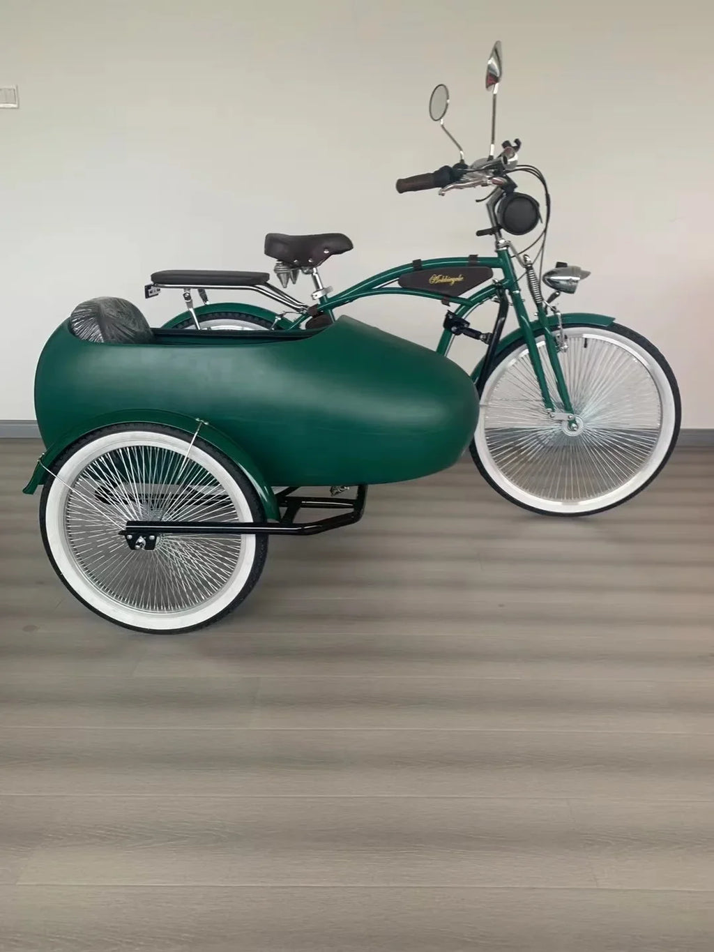 Electric Bicycle Bucket / Bicycle Side Three-wheel Bucket / Separate Side Bucket And Chassis Tie Rod And Side Wheels