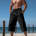 Breathable Capri Pants Mens Fashionable Casual Breathable Shorts
