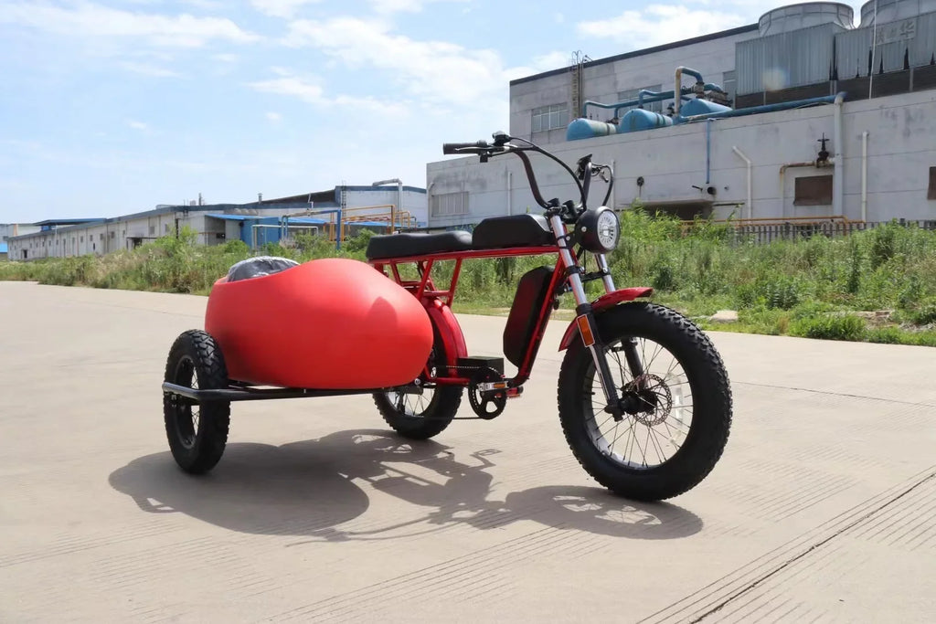 Electric Bicycle Bucket / Bicycle Side Three-wheel Bucket / Separate Side Bucket And Chassis Tie Rod And Side Wheels