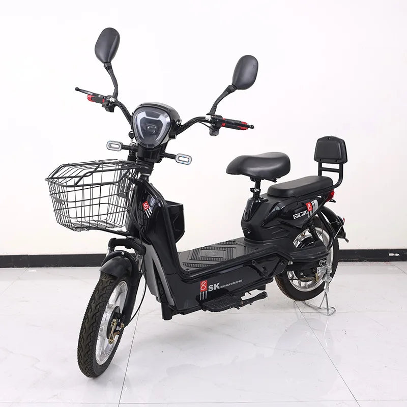 YTYIN New Electric Bike 48V Commuter Bike Standard Adult Two Wheeled Electric Bike Multi Purpose Electric Vehicle