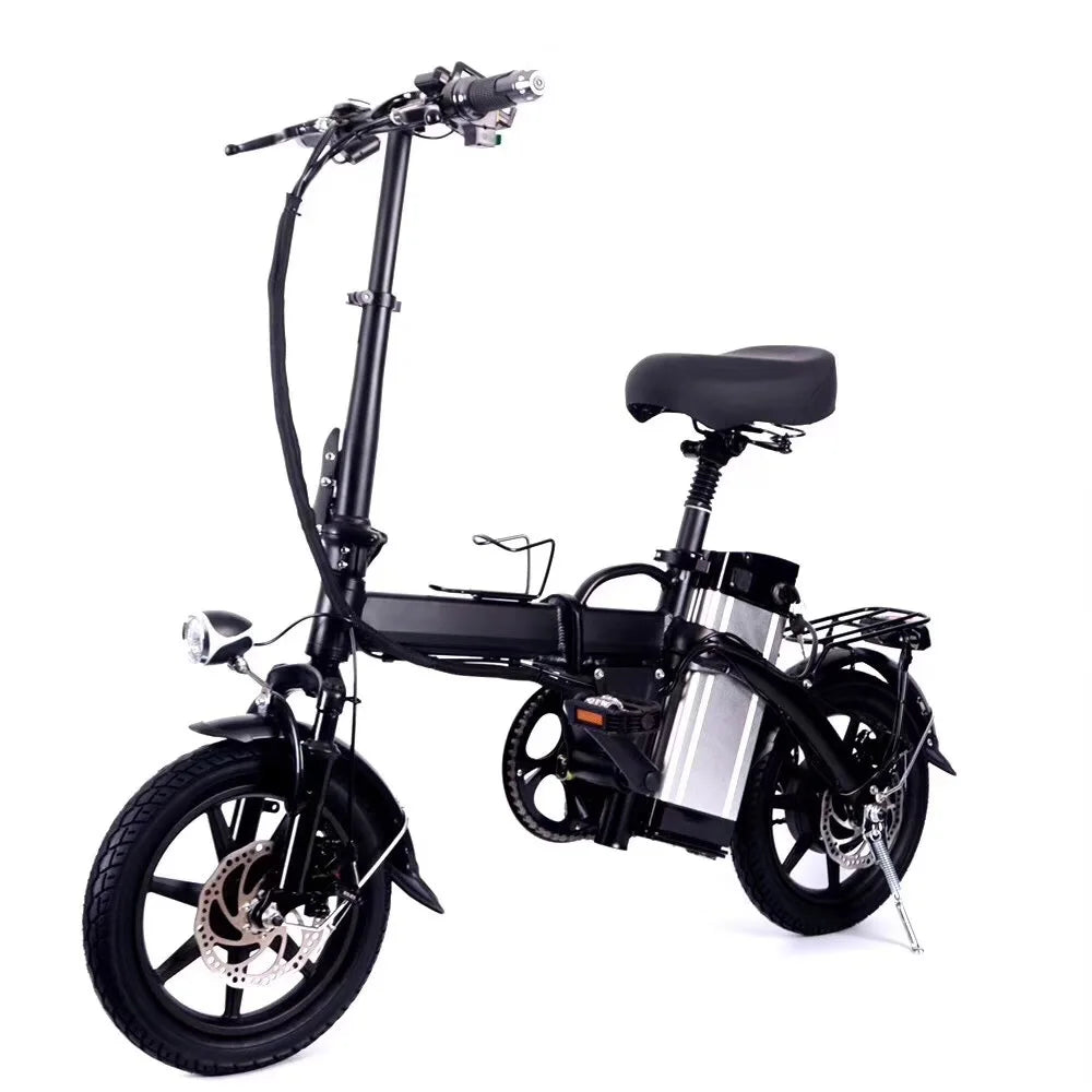 Mini Smart Unisex Electric Folding Bike Steel Lithium Battery 48V Rear Hub Motor Urban Folding Electric Bike off