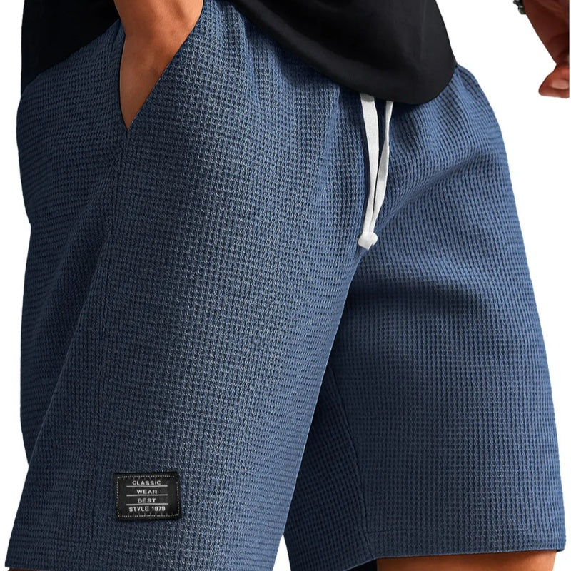 Waffle-Weave Cropped Pants Mens Mid-Years Pants