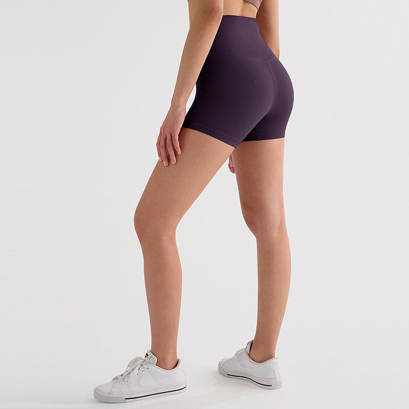Outerwear-style High-waisted Butt-lifting Fitness Cycling Shorts