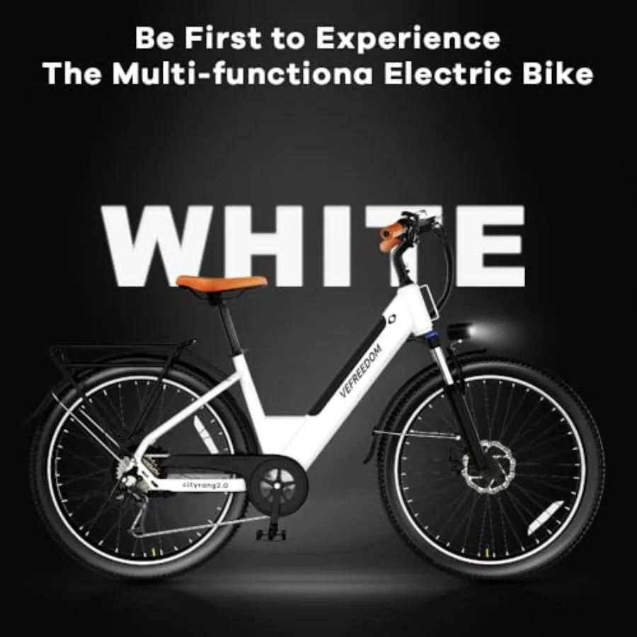 Electric mountain e-bike for adult commute, beach, snow; aluminum alloy frame; black; 1000W/1500W peak power, 80-mile range, re