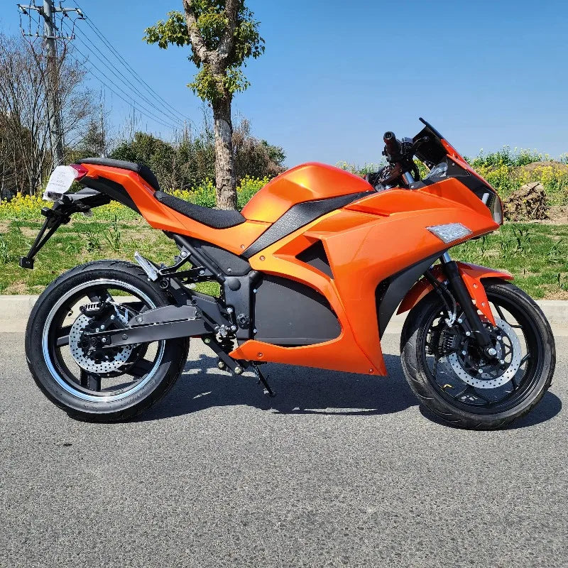 Powerful High-performance Adult Electric Motorcycle Electric Bicycle, Brushless Motor 72V Lithium Battery