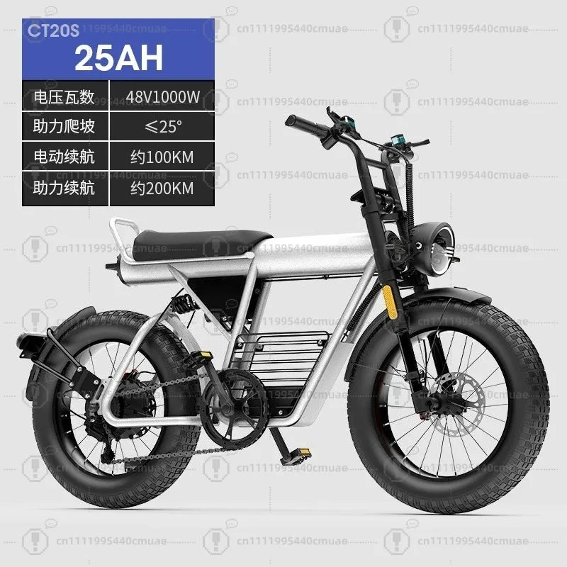 FTN's new SUPER73 flat replacement retro lithium battery off-road electric power bicycle 20-inch mountain battery bike
