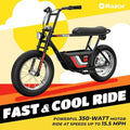 Electric bike for teens and adults, aluminum frame, black, 350W motor with 16-inch tires and 36V battery for up to 15.5 MPH spe