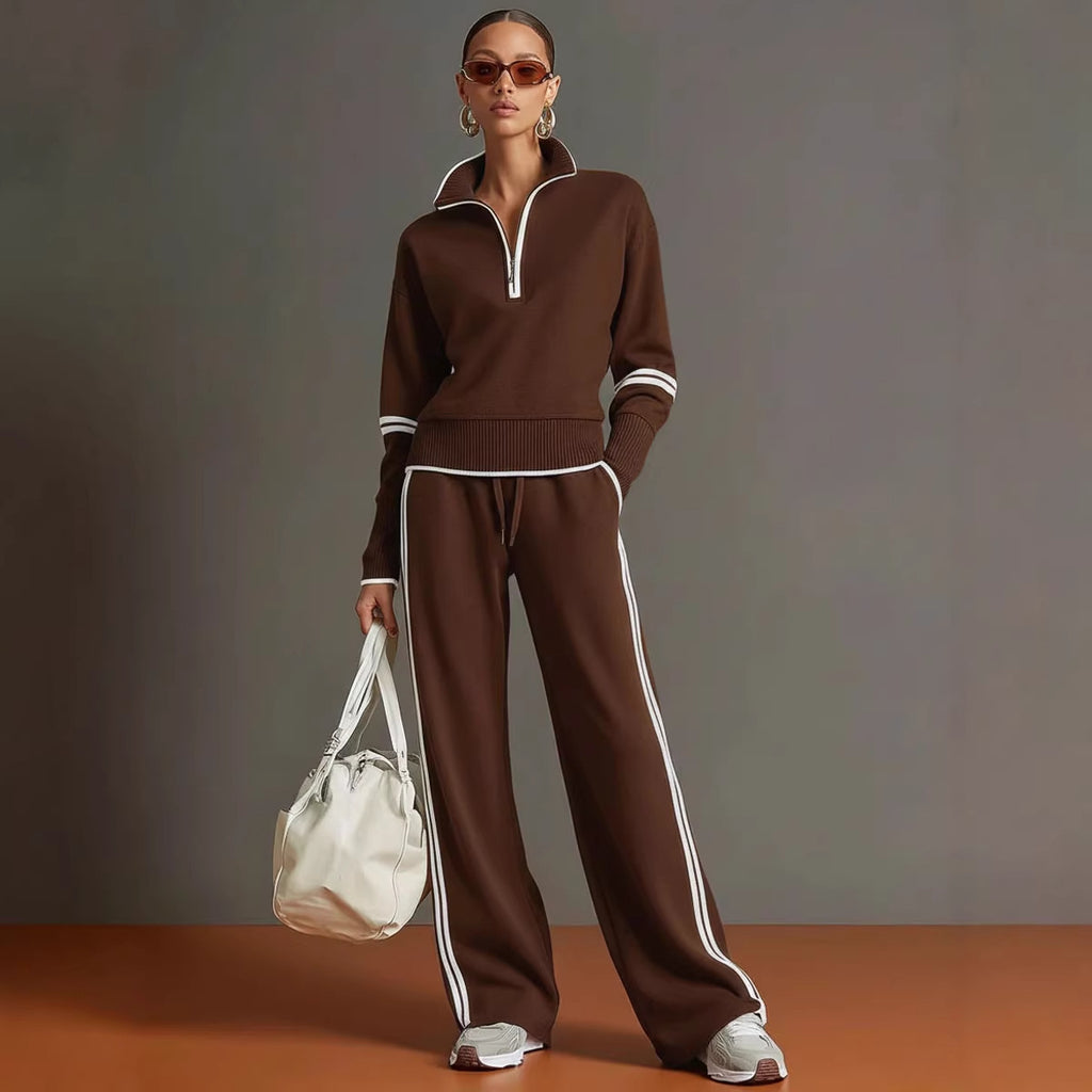 Women's Casual Fashionable Sports Long-Sleeve Suit