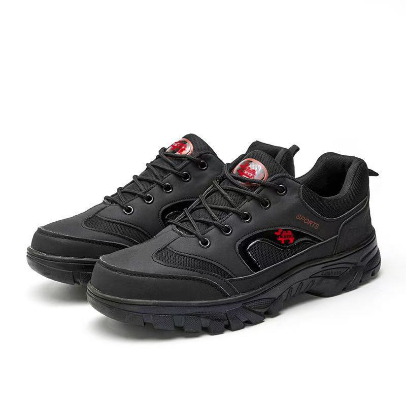 Men's Outdoor Round-Toe Flat-Heel Casual Hiking Shoes