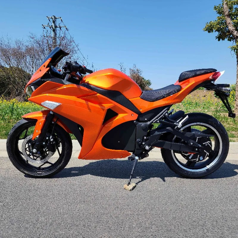 Powerful High-performance Adult Electric Motorcycle Electric Bicycle, Brushless Motor 72V Lithium Battery