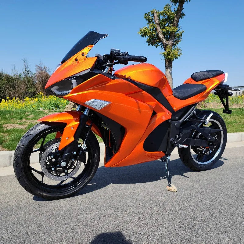 Powerful High-performance Adult Electric Motorcycle Electric Bicycle, Brushless Motor 72V Lithium Battery