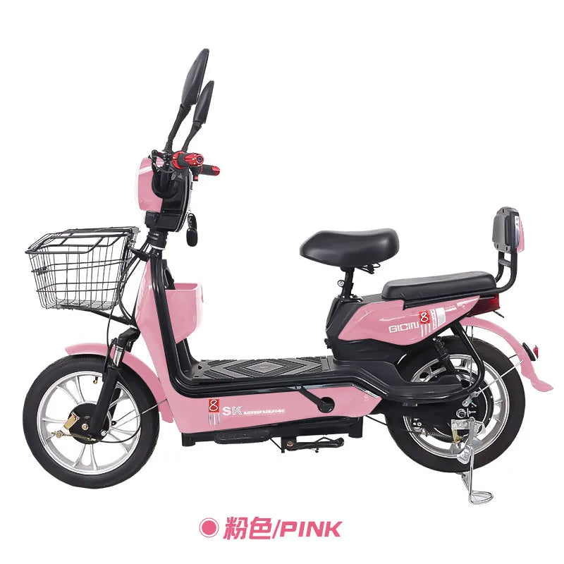 YTYIN New Electric Bike 48V Commuter Bike Standard Adult Two Wheeled Electric Bike Multi Purpose Electric Vehicle