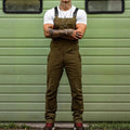 Men's Workwear Jumpsuit Slim Fit Solid Color Overalls