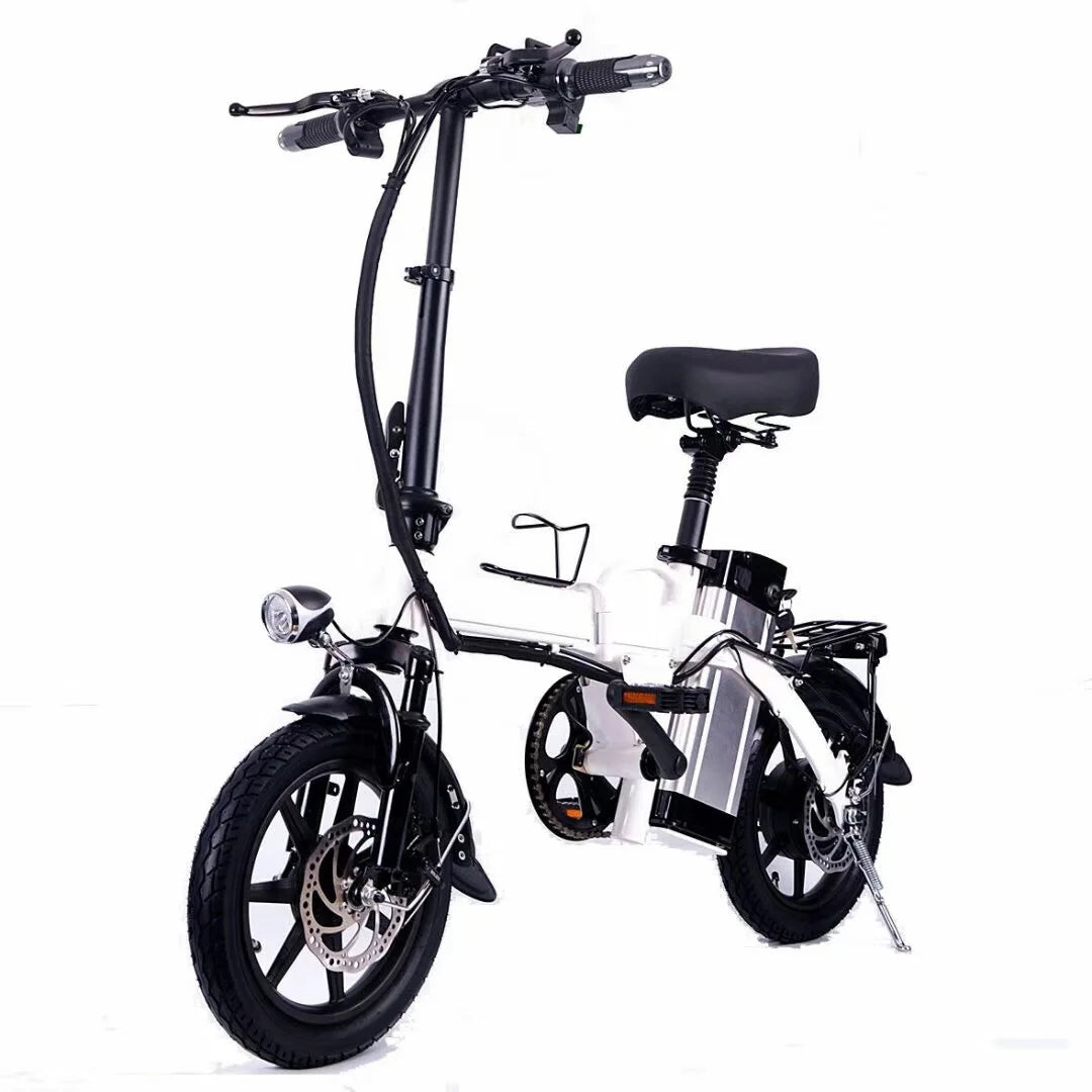 Mini Smart Unisex Electric Folding Bike Steel Lithium Battery 48V Rear Hub Motor Urban Folding Electric Bike off