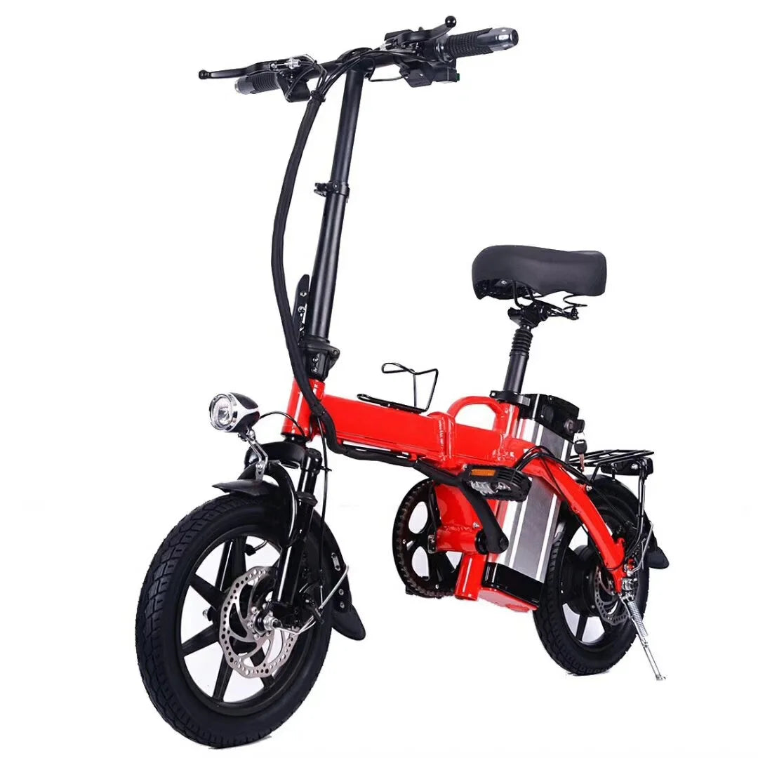 Mini Smart Unisex Electric Folding Bike Steel Lithium Battery 48V Rear Hub Motor Urban Folding Electric Bike off