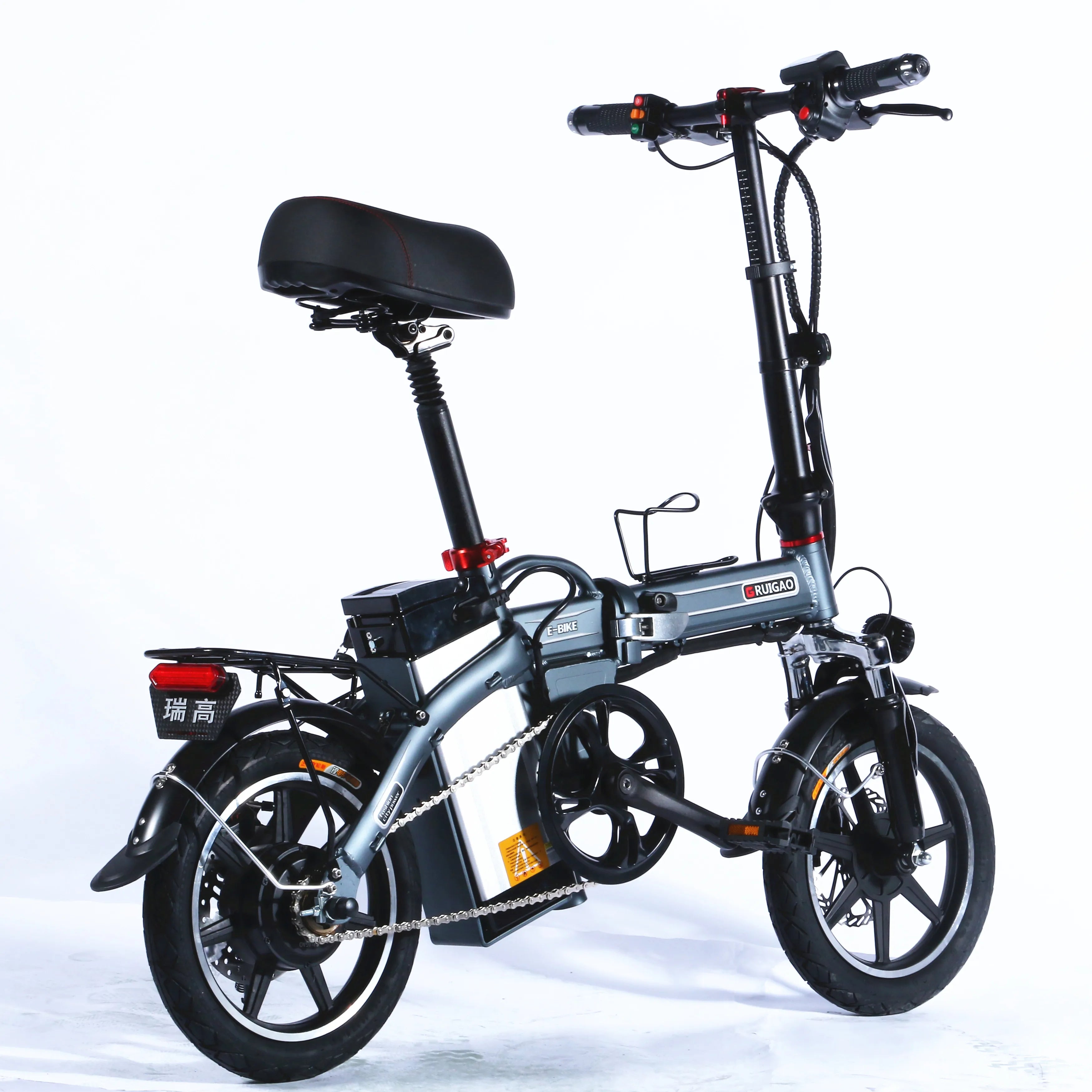Mini Folding Electric Bike Factory Supply Adult Commuter E-Bicycle Lightweight Foldable Ebike With Full Safety Accessories