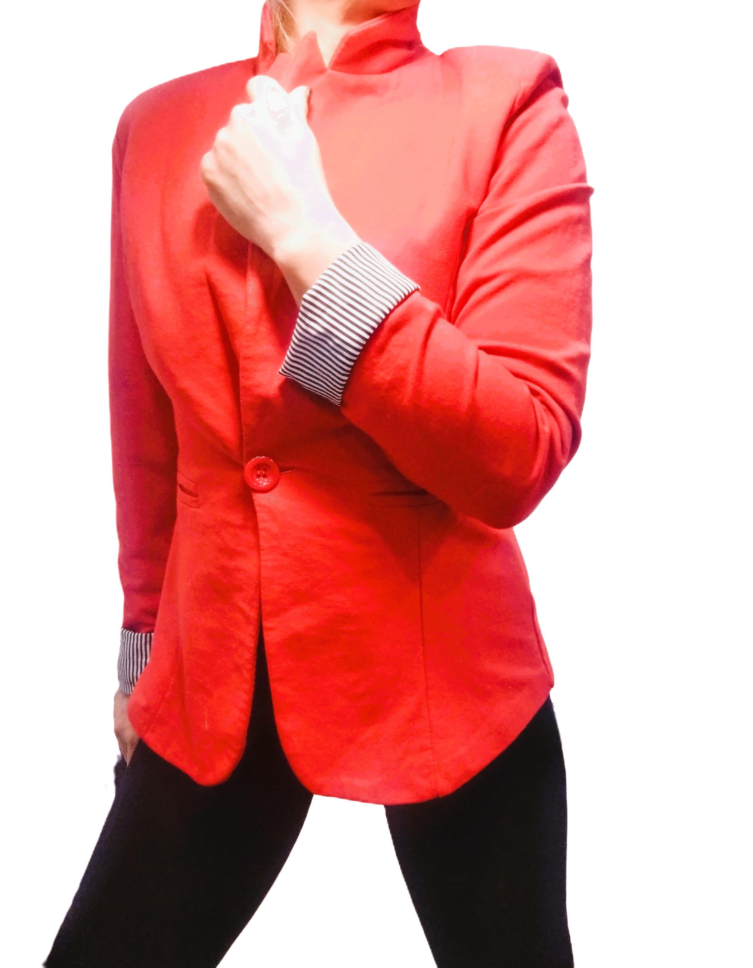 Red sports jacket